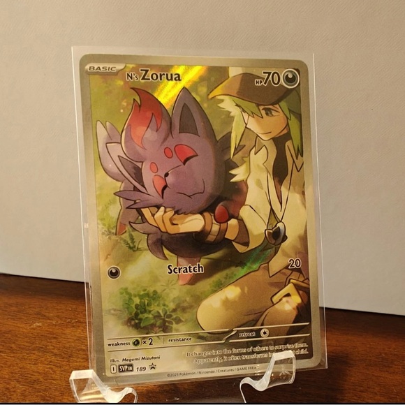 Pokmon TCG Journey Together N\'s Zorua #189 NM Pack Fresh Holo Collector  Card